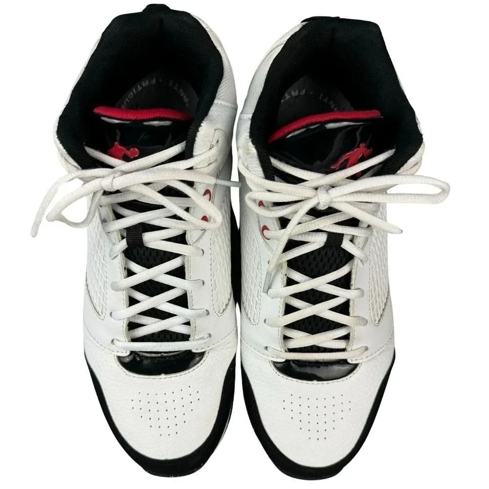 AND1 Men's Basketball Shoes Sneakers White Black Mid-Top Lace Up 28802104 Sz 9.5